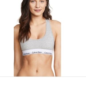 Calvin Klein Women's Modern Cotton Bralette F3785 - Grey Heather